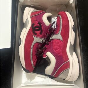 Chanel Pink and black Sneakers